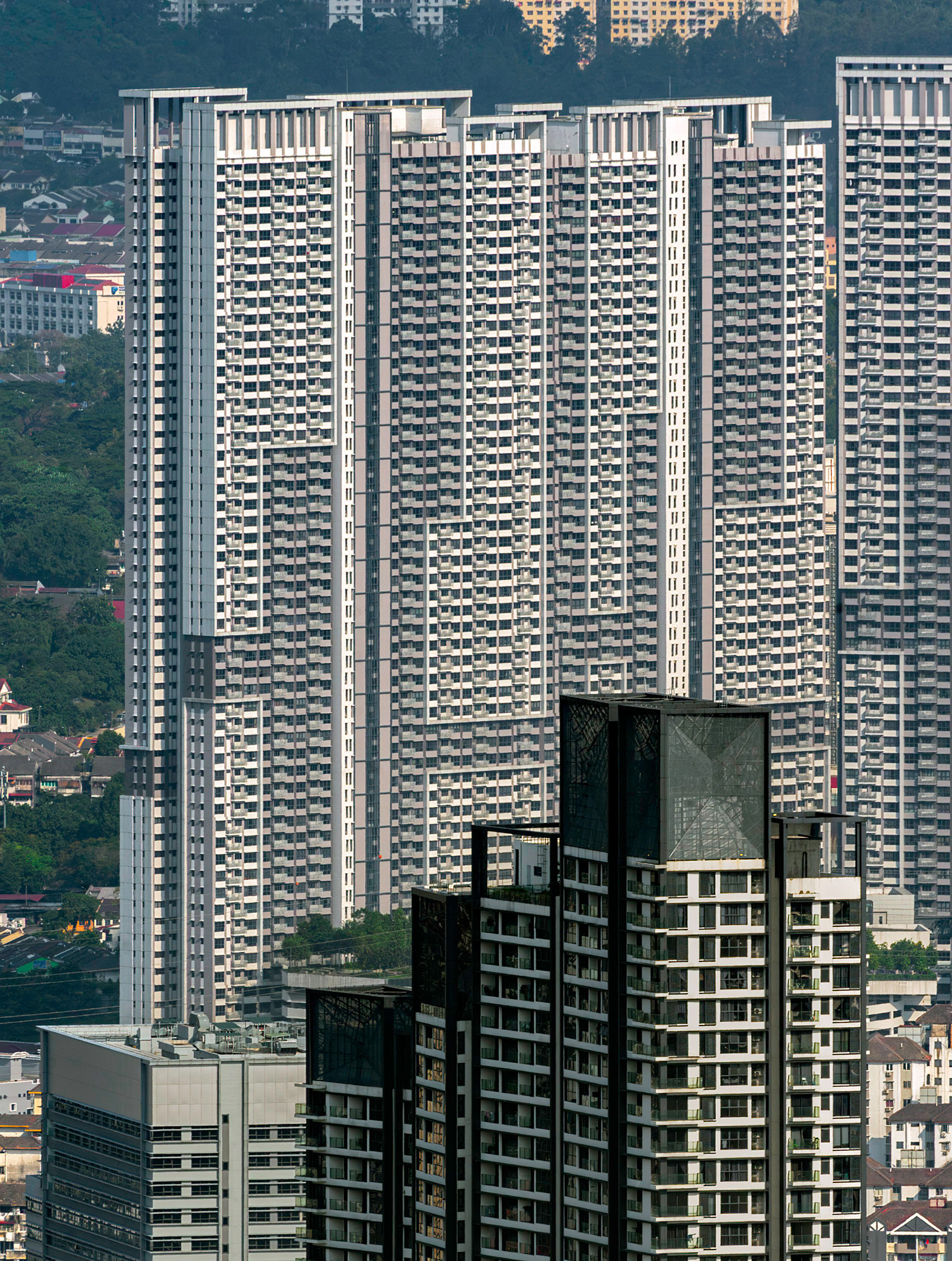 M Vertica KL City Towers A-B, Kuala Lumpur - View from KL Tower. © Mathias Beinling